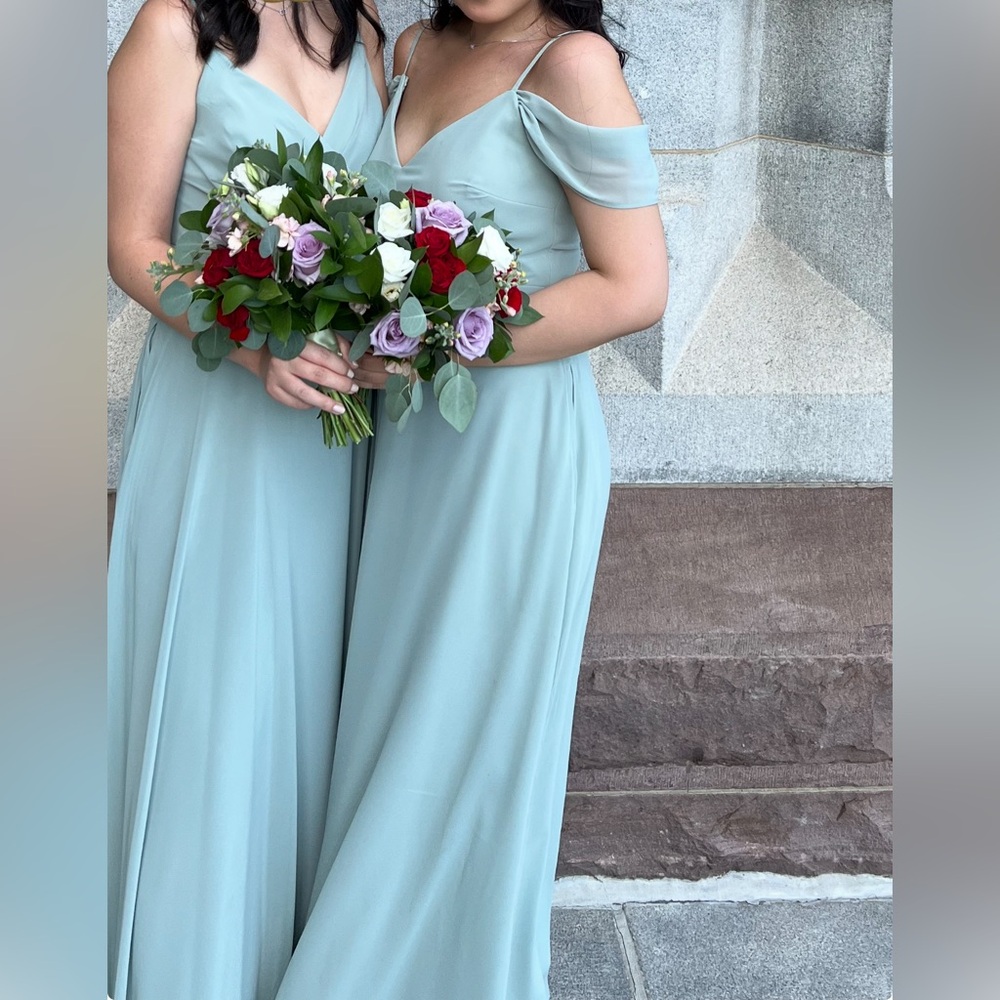Birdy Grey Devin Convertible Dress in Chiffon Sage - Picture 4 of 4
